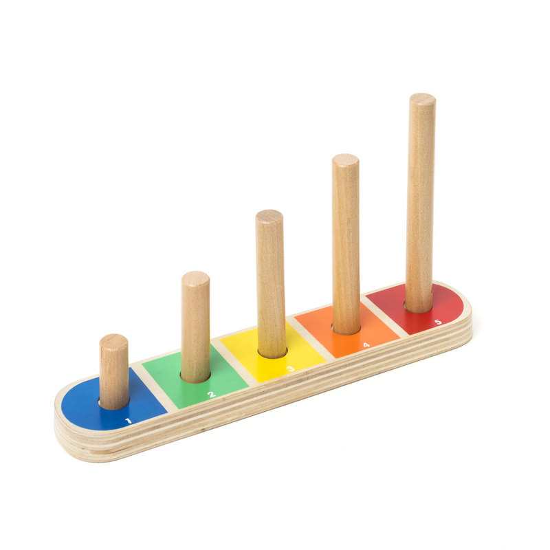 Jeu d'empilage couleurs et chiffres Oxybul