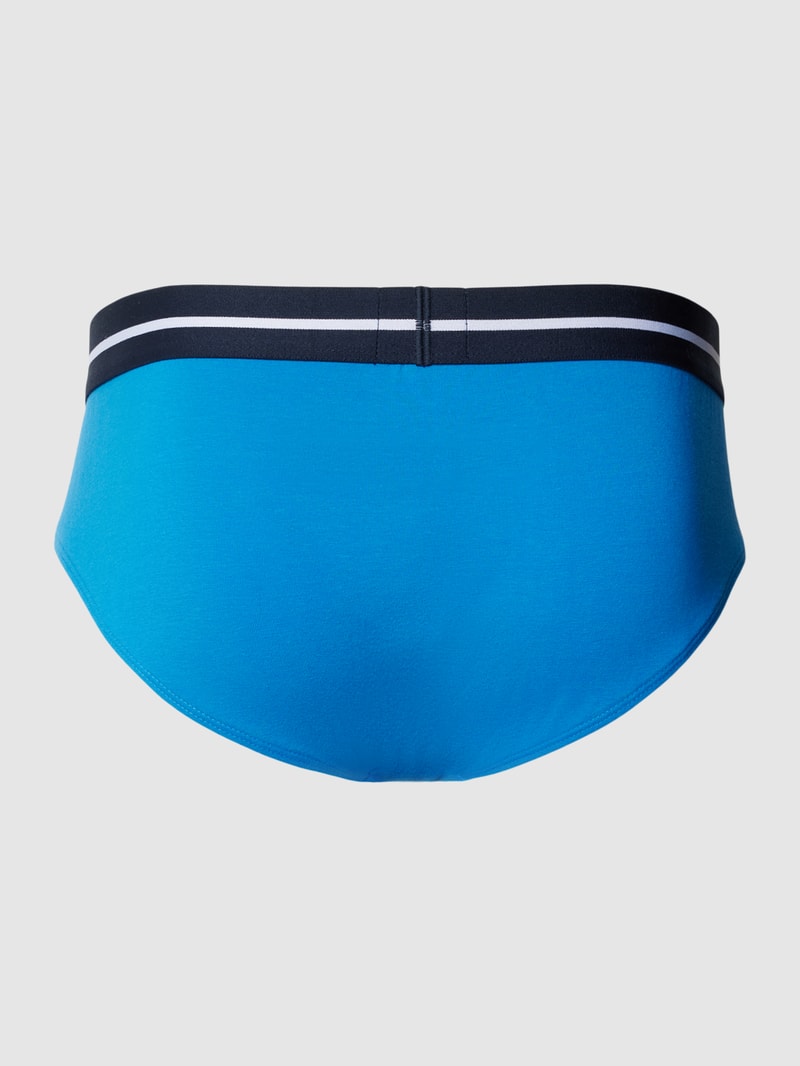 Slip mit elastischem Logo-Bund im 3er-Pack in olivgrün