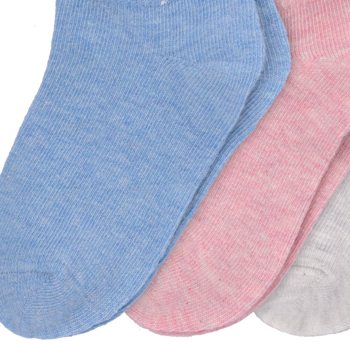 3 Paar Baby Sneaker-Socken mit Wellenbündchen