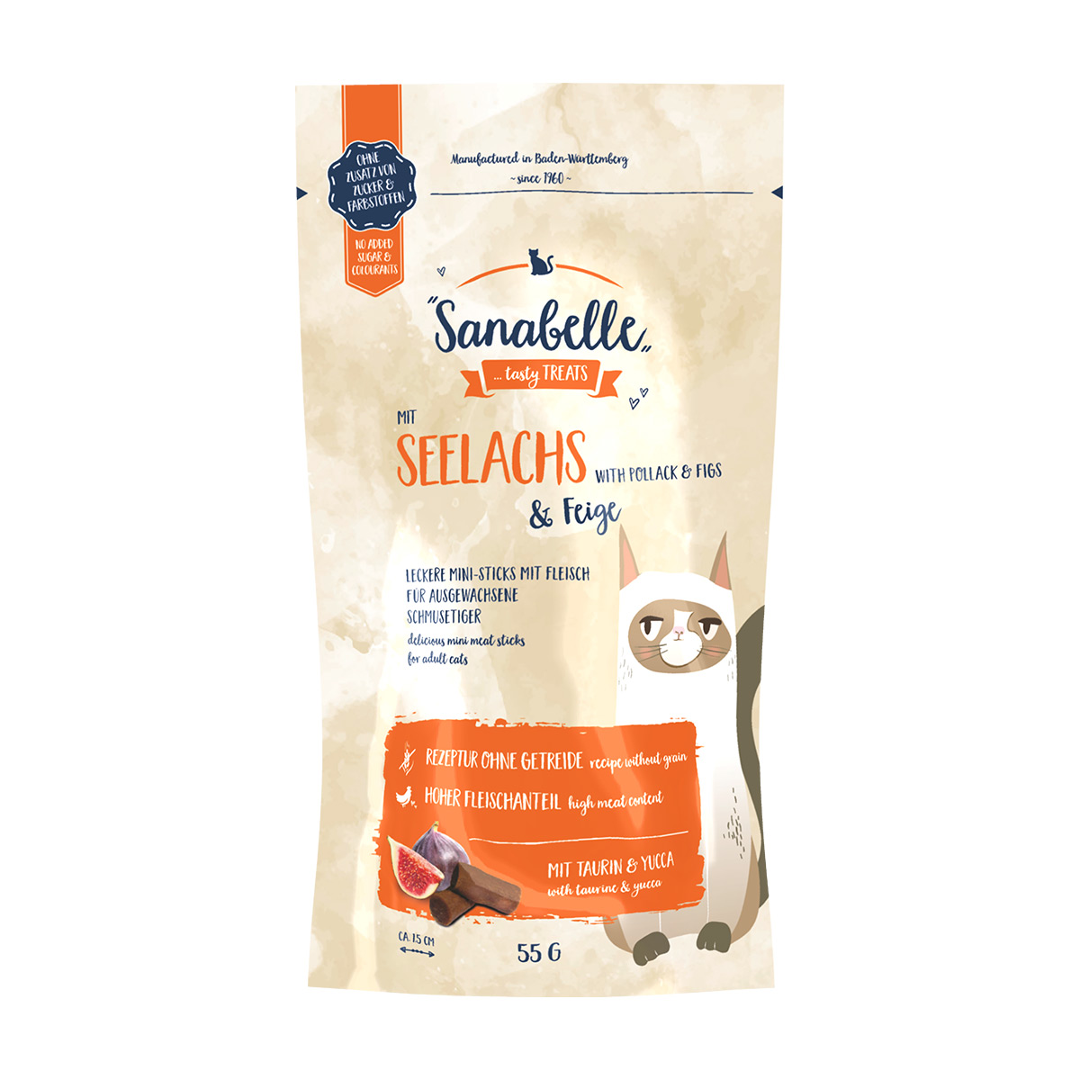 Sanabelle Katzensnack Seelachs & Feige 55g kaufen