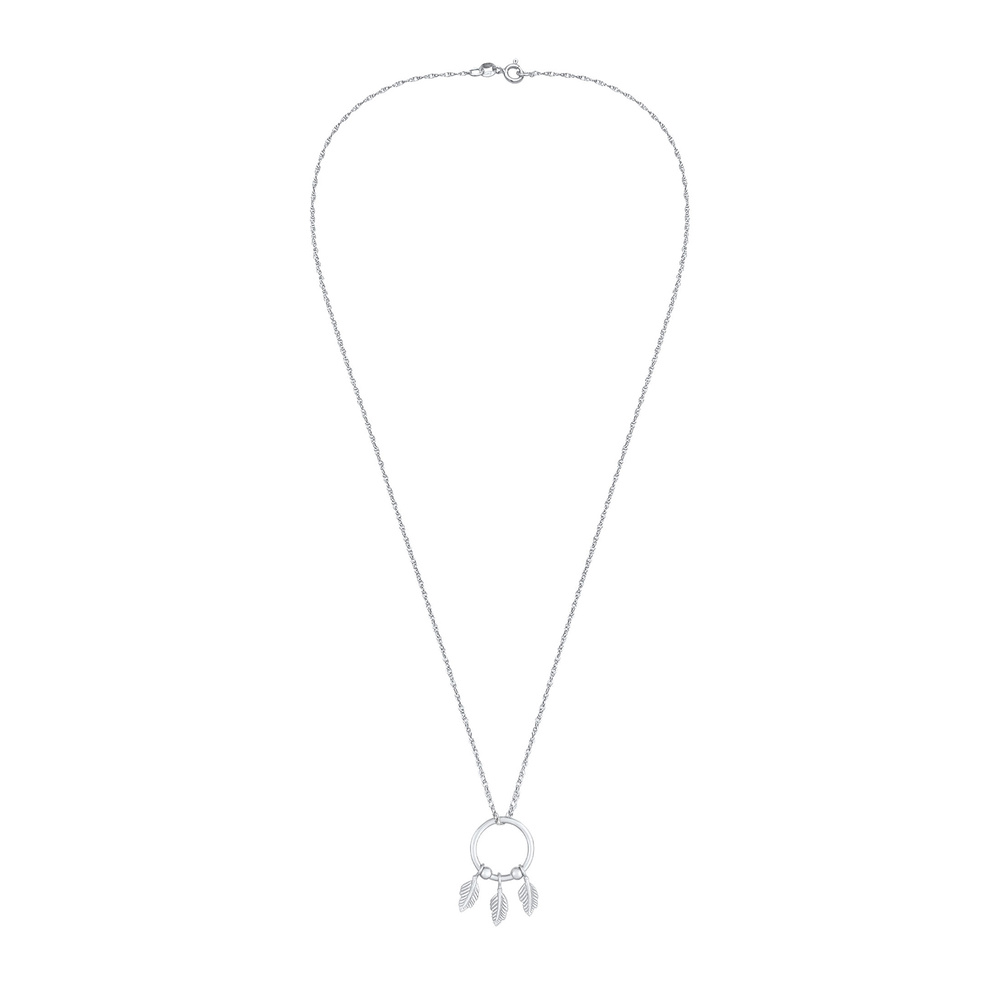 Elli Elli Collier Pendentif Plume Femme Boho Hippie Tendance Eté en Argent Sterling 92 Bijoux