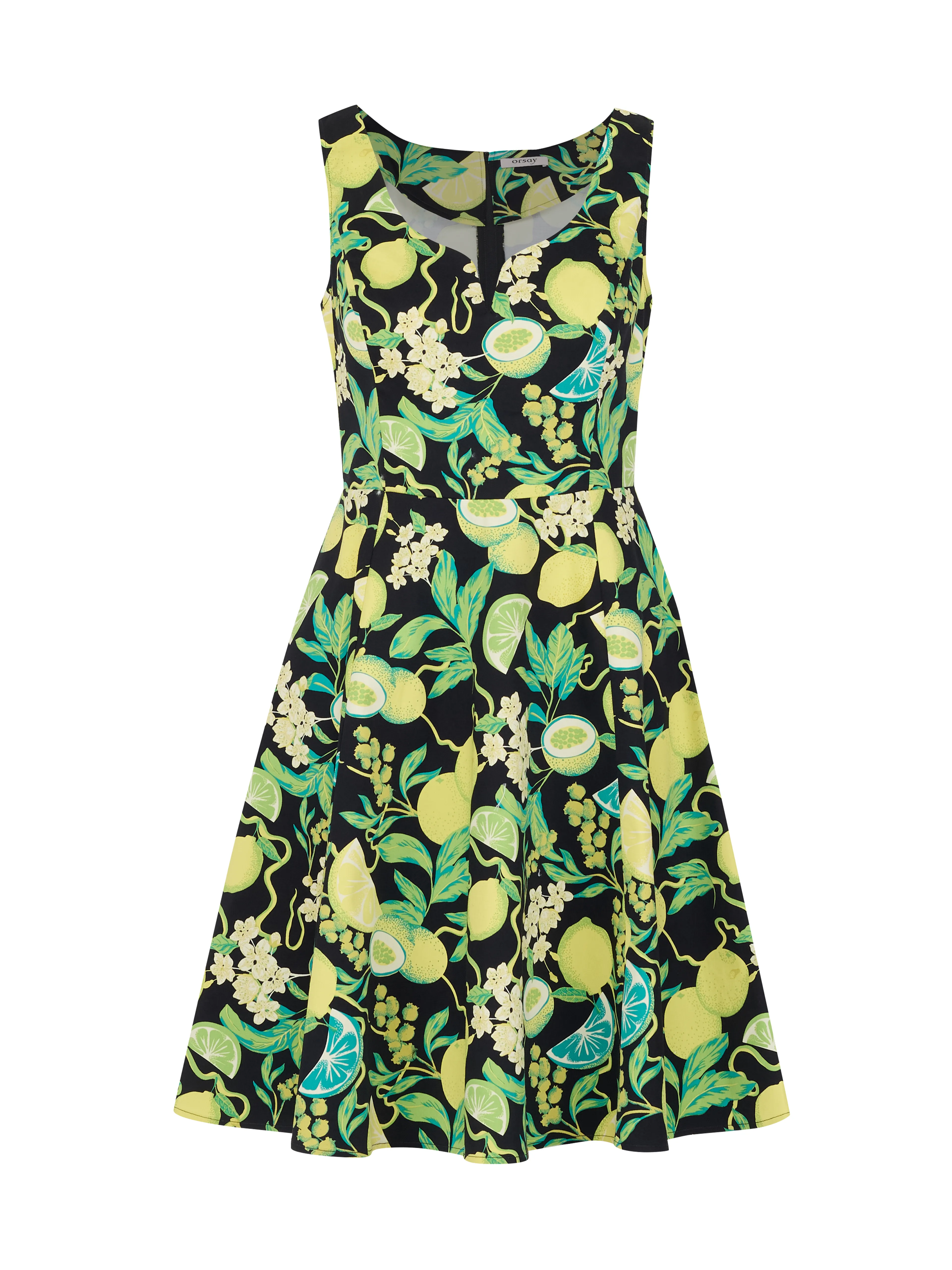Grünes Damen-Blumenkleid ORSAY