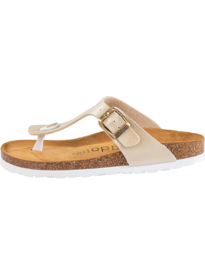 palado Zehentrenner in Metallic Matt Cream günstig kaufen