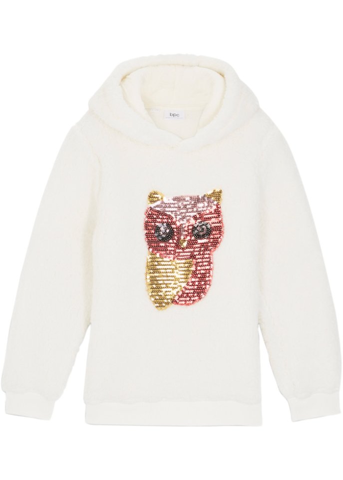 Kuscheliges Mädchen Kapuzen-Teddyfleeceshirt