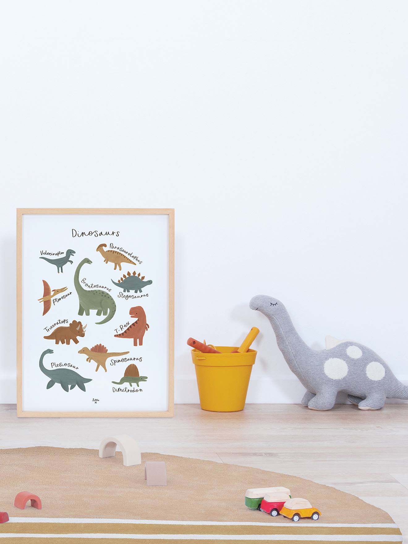 Affiche Dinosaures Sunny LILIPINSO marron