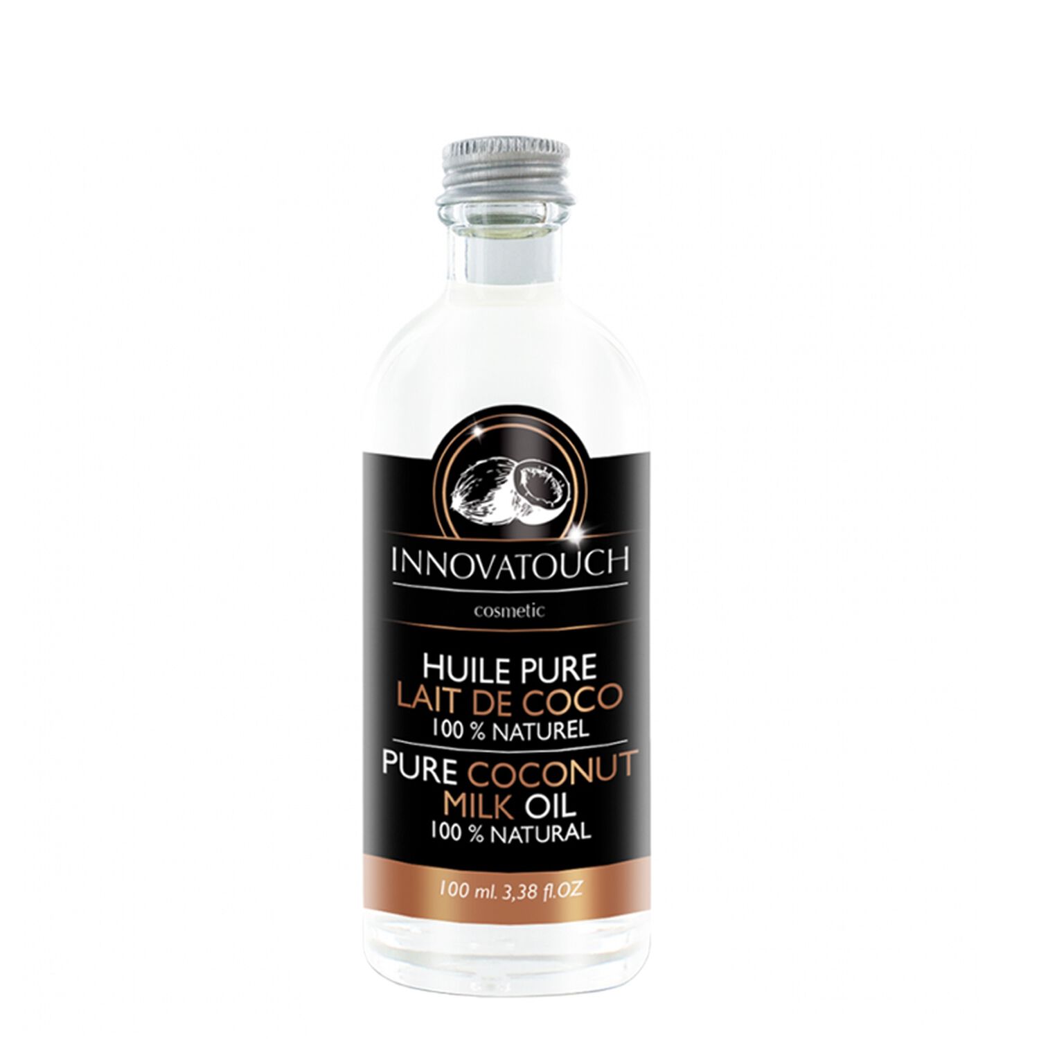 Innovatouch Huile Pure Lait De Coco Soin Peaux Normales à Sèches & Cheveux Secs 100 ml