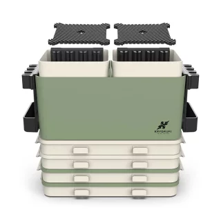 Krydrufi - All in One Modular Box: Ultra Set - Grün / Sand