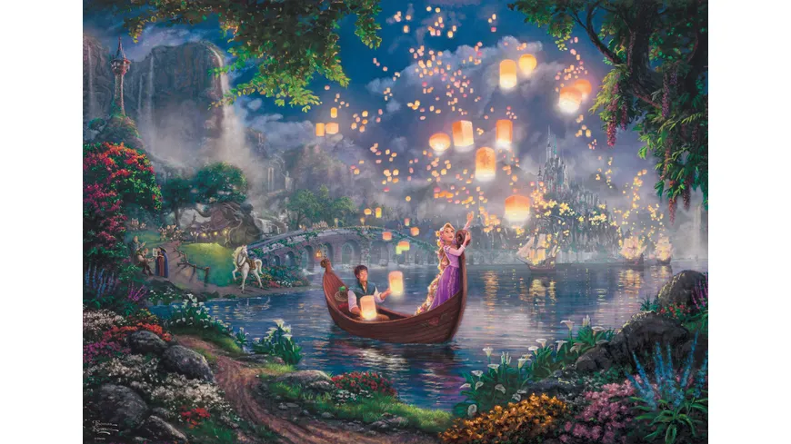 Schmidt Spiele - Erwachsenenpuzzle - Thomas Kinkade:  Rapunzel, 1000 Teile
