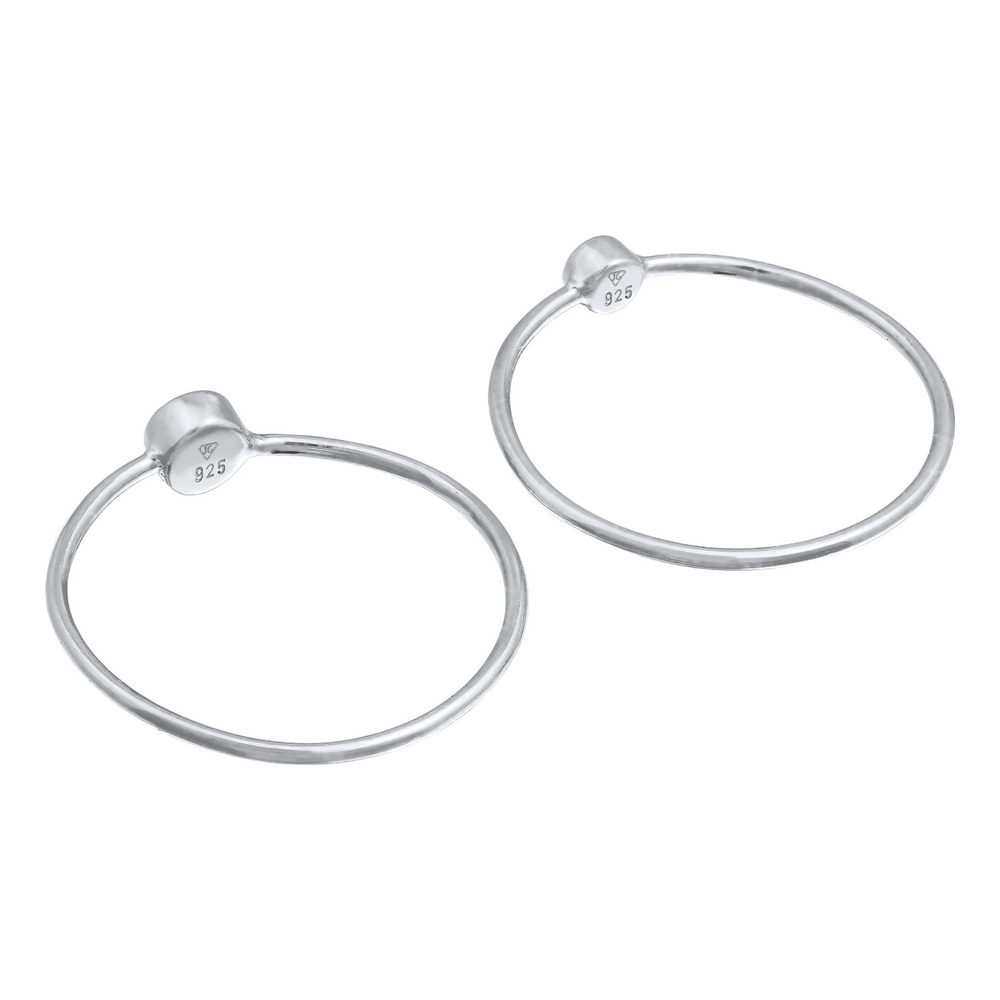 Elli Elli Bague Femmes Set Filigrane avec Cristaux Noir en Argent Sterling 925 Bague