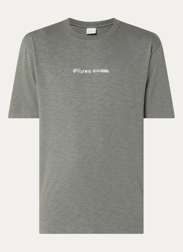 Filling Pieces Chrome T-shirt with logo and back print