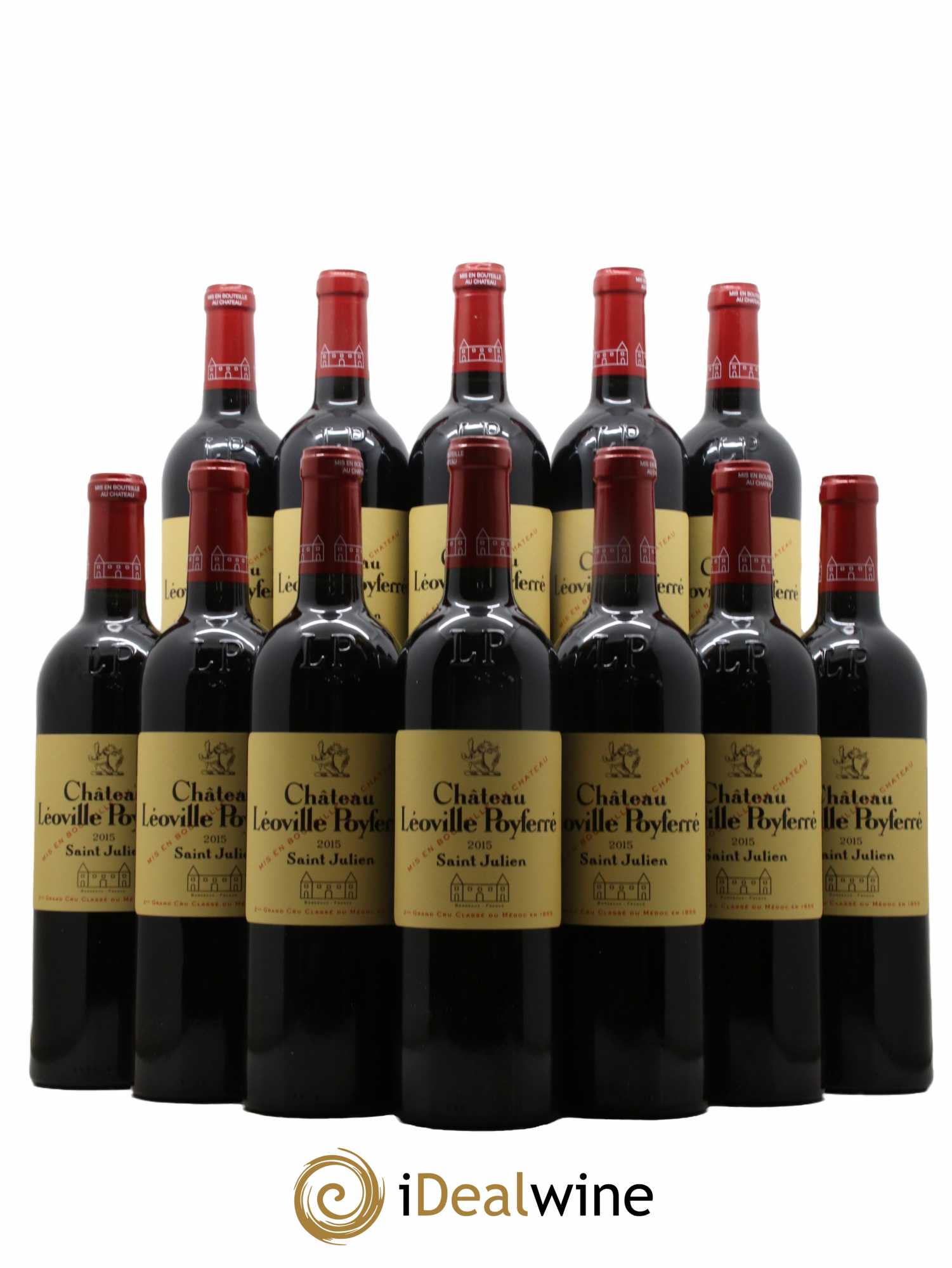 Château Léoville Poyferré 2ème Grand Cru Classé  2015 - Lot de 12 Bouteilles