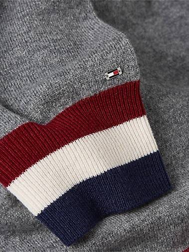 TOMMY HILFIGER Damen Strickpullover WOOL CASHMERE MOCK-NK SWT Relaxed Fit