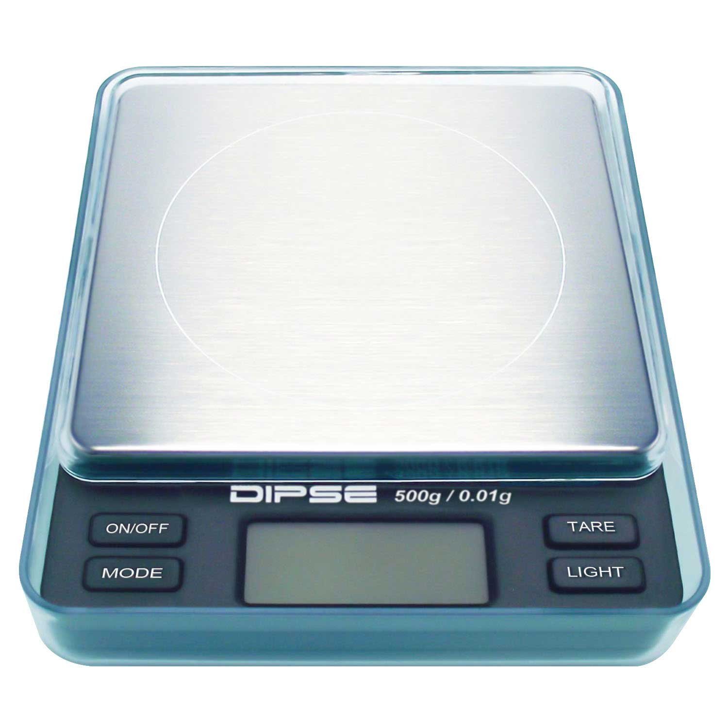 Dipse Feinwaage TP-500 Digitalwaage mit Auflösung 0,01 und Wiegelast von 500g