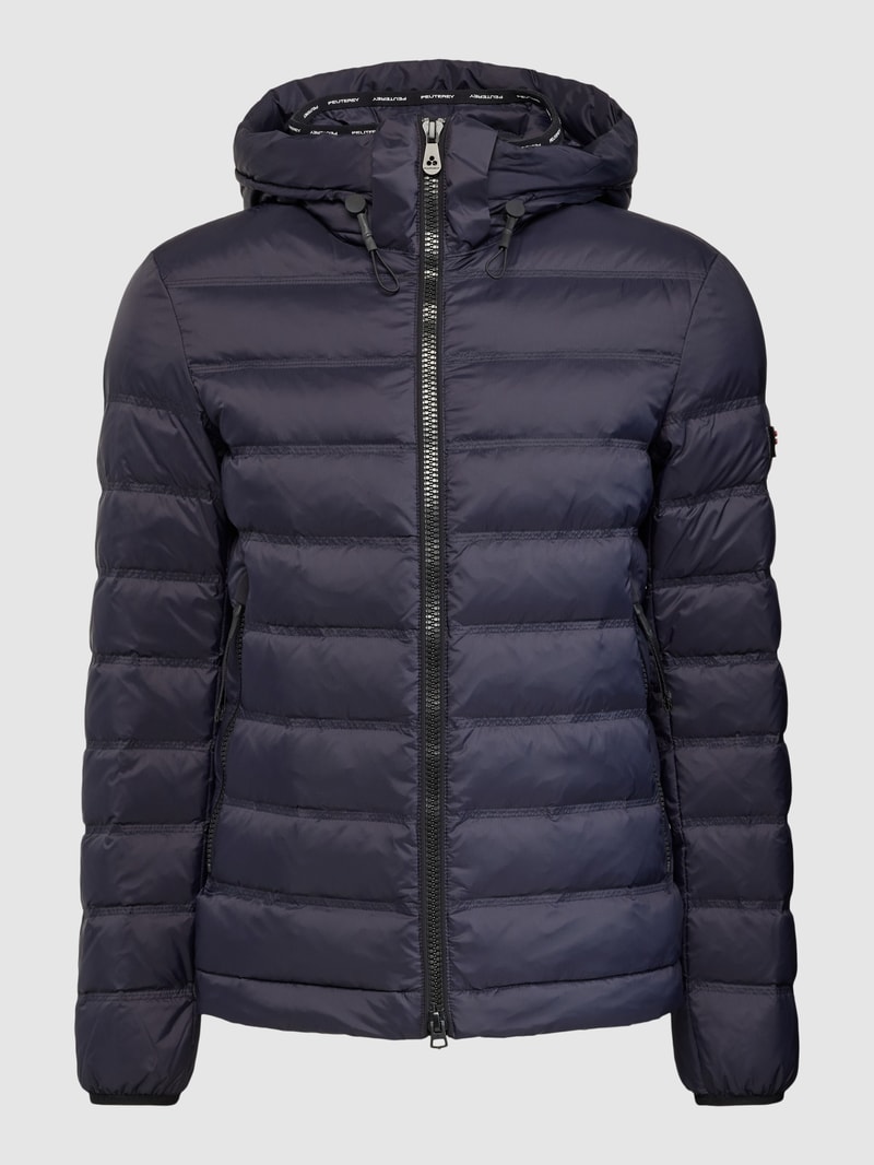 Steppjacke mit abnehmbarer Kapuze Modell 'BOGGS' in marineblau