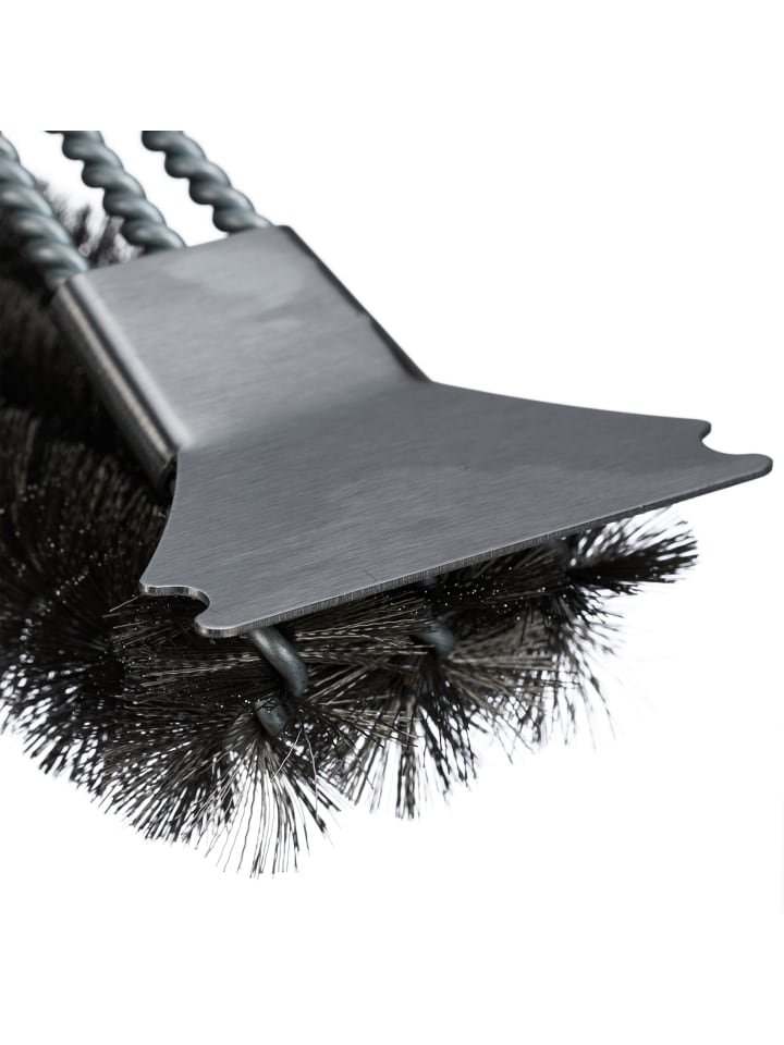 relaxdays 2 x Grillbürste in Silber/ Schwarz günstig kaufen onesize