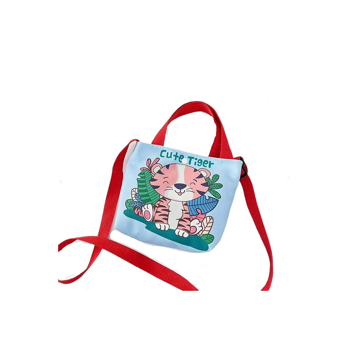 Einstellbar Canvas Handtasche Kinder Tasche Cartoon Leinwand Einkaufstasche Kinder Geschenk Leinwand Schulter Handtasche