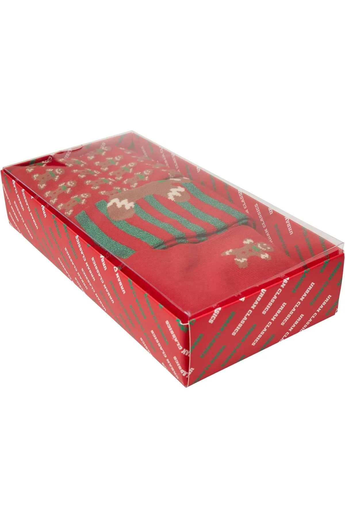 Urban Classics  Accessoires Weihnachts-Lebkuchen-Lurexsocken 3er-Pack