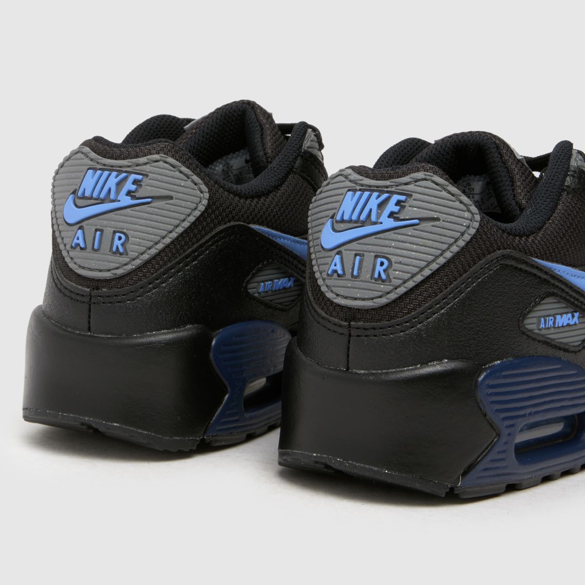 Nike svarta & marinblå Air Max 90 Next Nature pojkar/ungdomsskor
