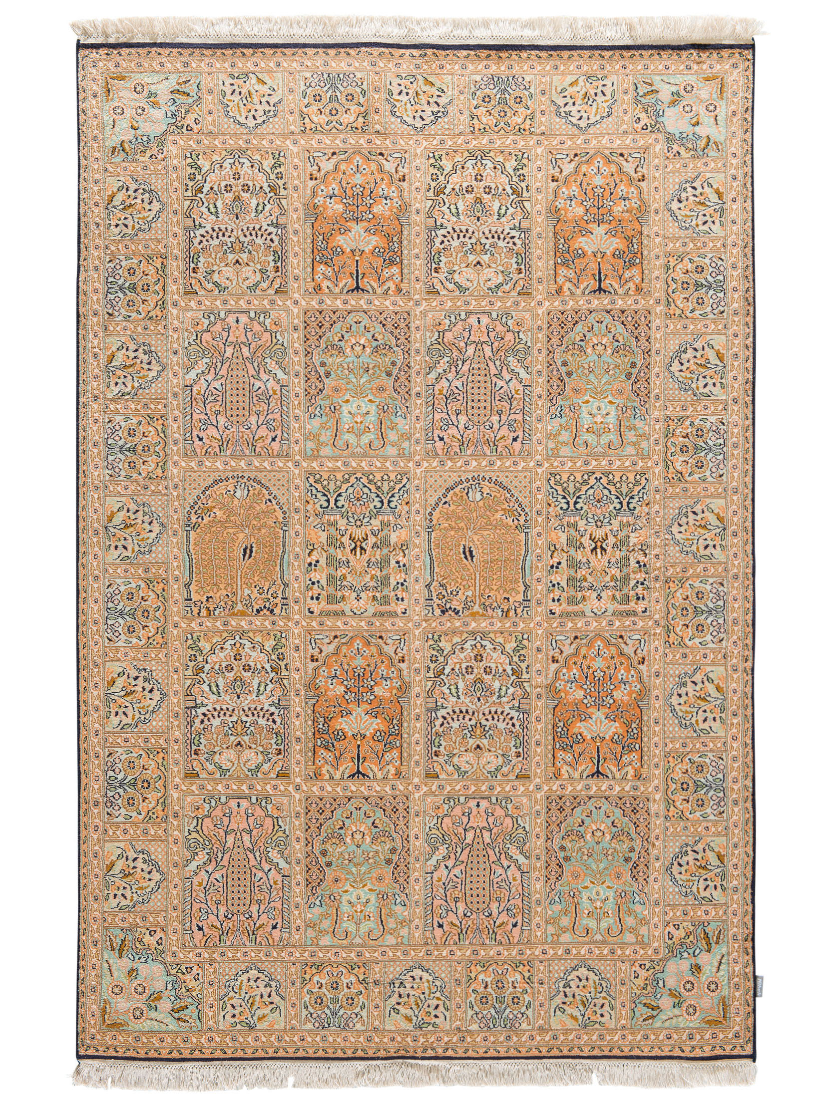 Kaschmir Seide 18/18 ca. 128 x 187 cm, Unikat / Einzelstück