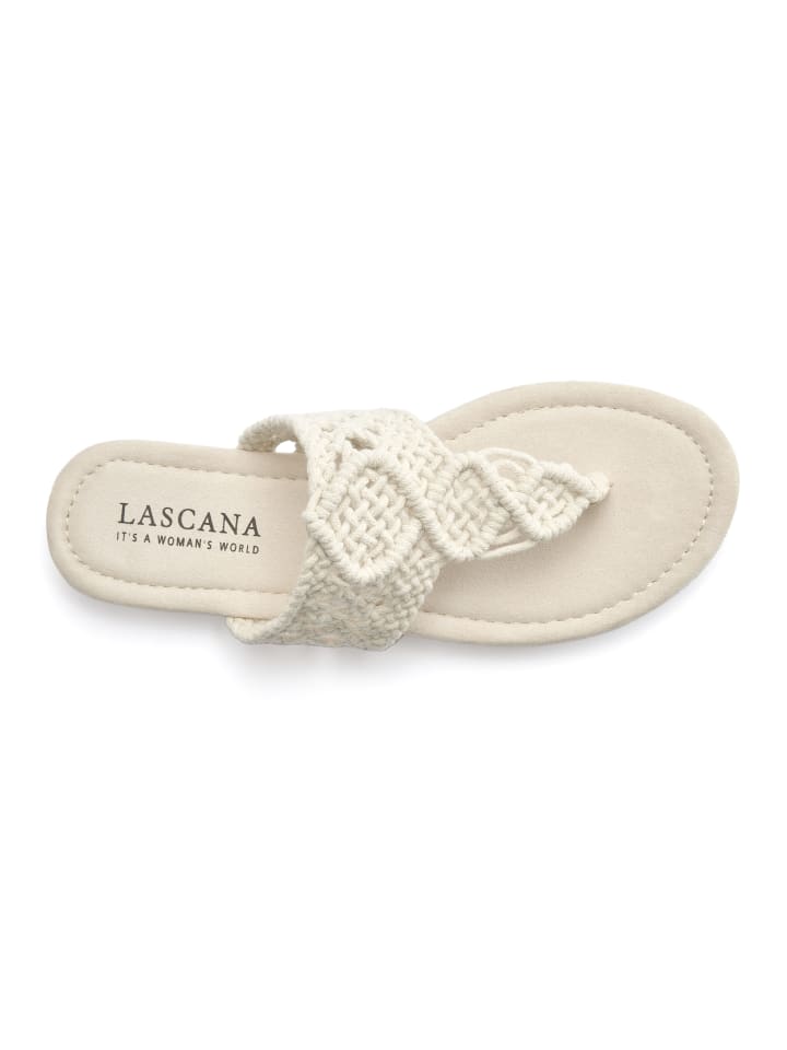 LASCANA Pantolette in beige günstig kaufen
