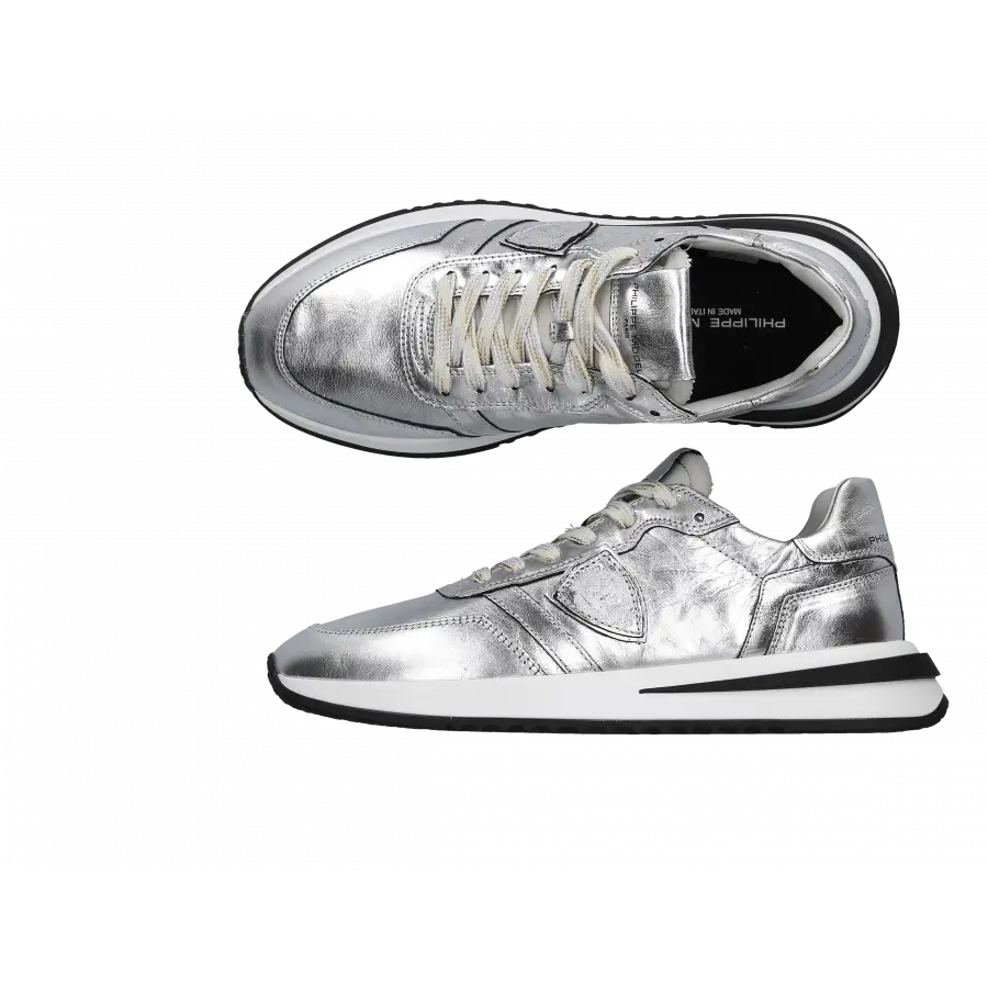 Philippe Model - Sneaker low TROPEZ 2.1 Kalbsleder - silber