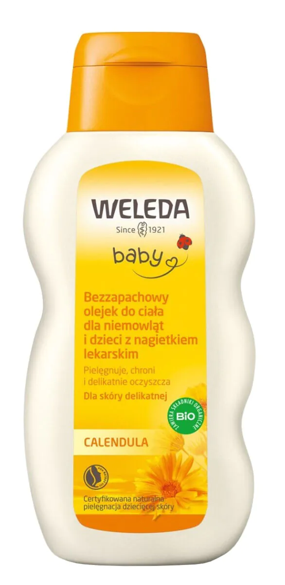 Веледа невеново уље за тело без мириса за бебе и децу са невеном