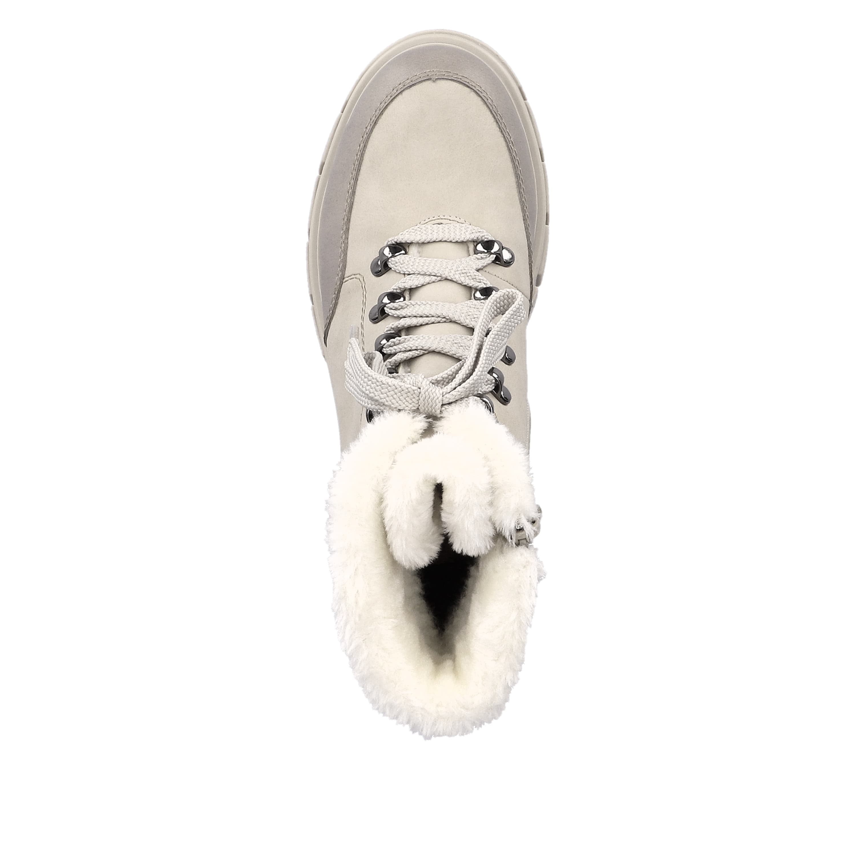 Rieker Damen Schnürstiefel hellbeige
