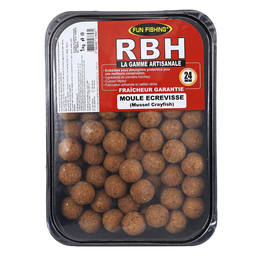 Bouillettes Fun Fishing RBH Boilies Moule Ecrevisse 800g