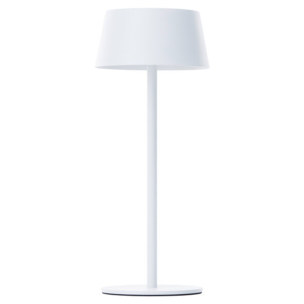 LED-Outdoor-Tischleuchte Picco, Akku + Solar, weiß