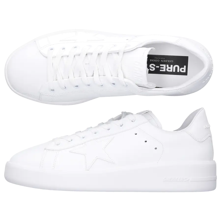 Golden Goose - Sneaker low PURE-STAR Kalbsleder - weiß