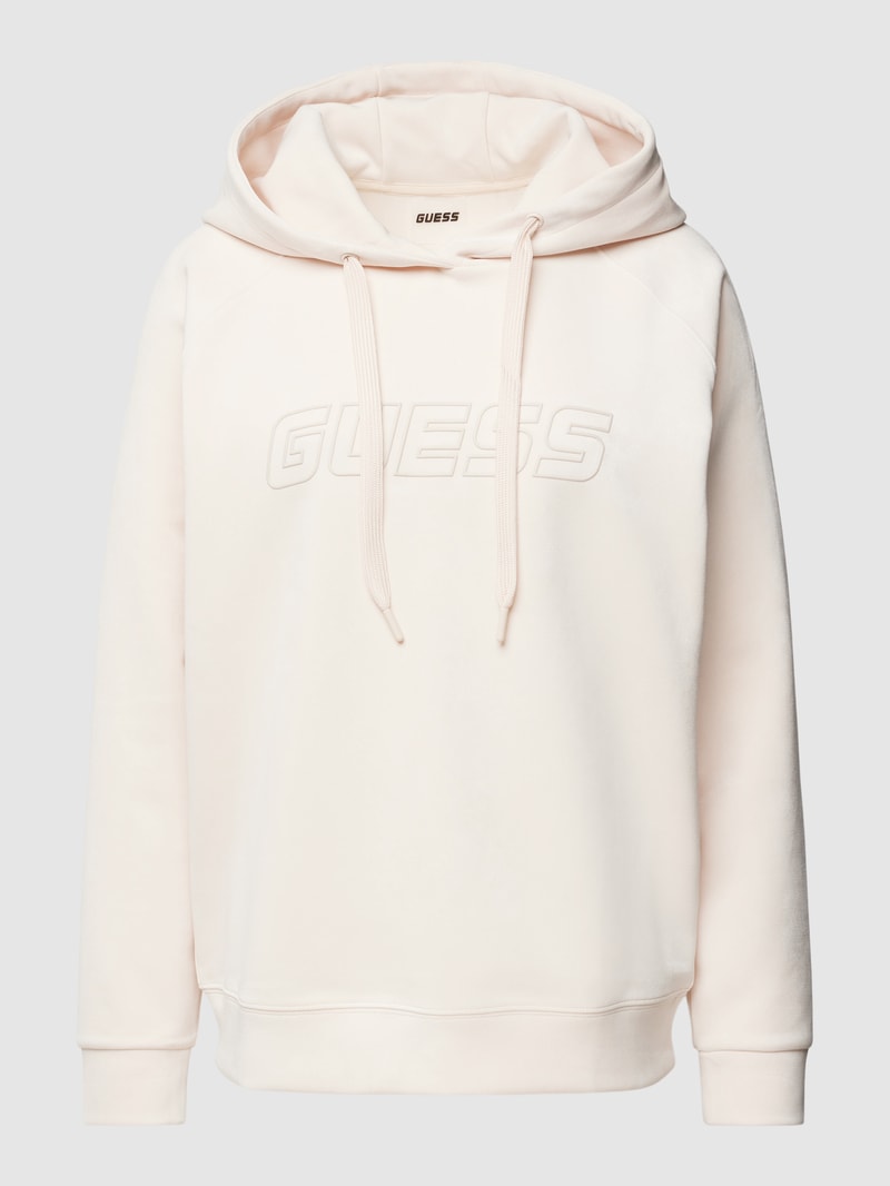 Hoodie mit Label-Detail Modell 'EUPHEMIA' in sand