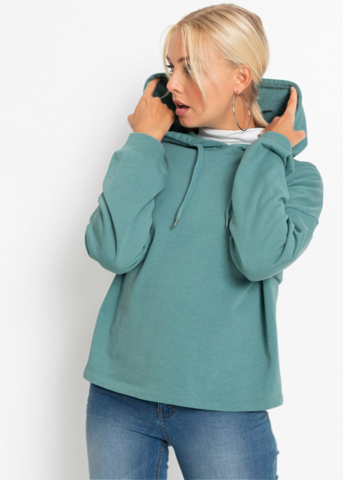Oversized Kapuzensweatshirt aus Bio-Baumwolle