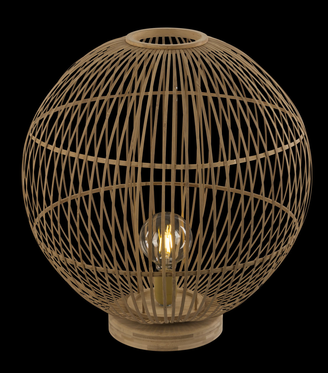 Globo Lighting - HILDEGARD - Tischleuchte Bambus naturfarben, 1x E27