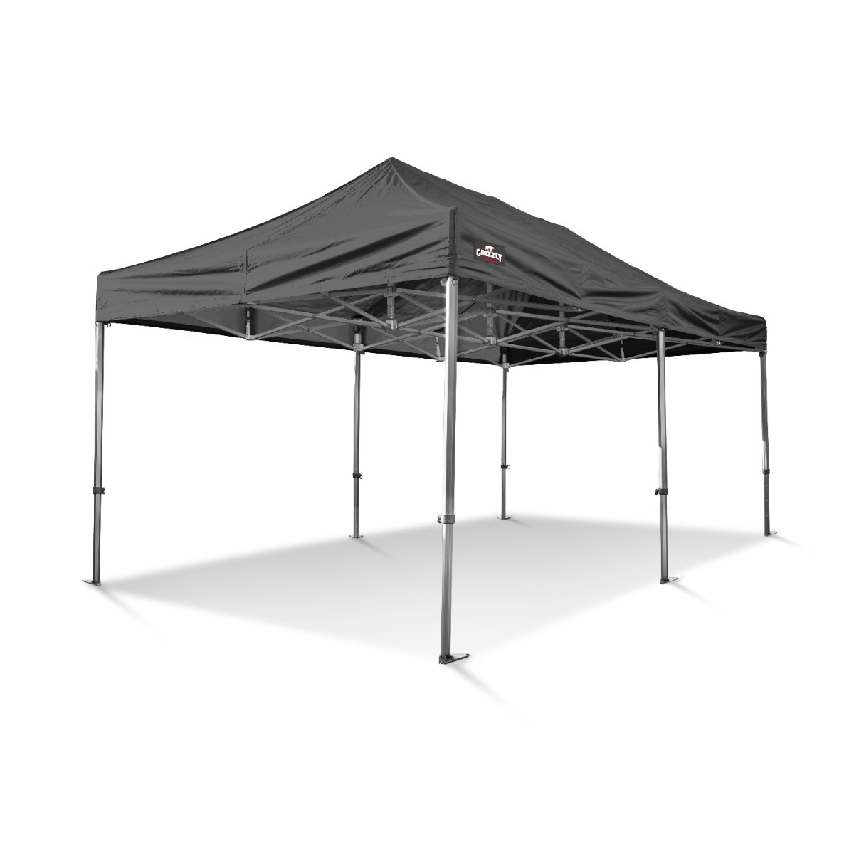 Grizzly Outdoor GOW5036Z GO-WORK50 Delovni šotor 3x6 m Črne barve