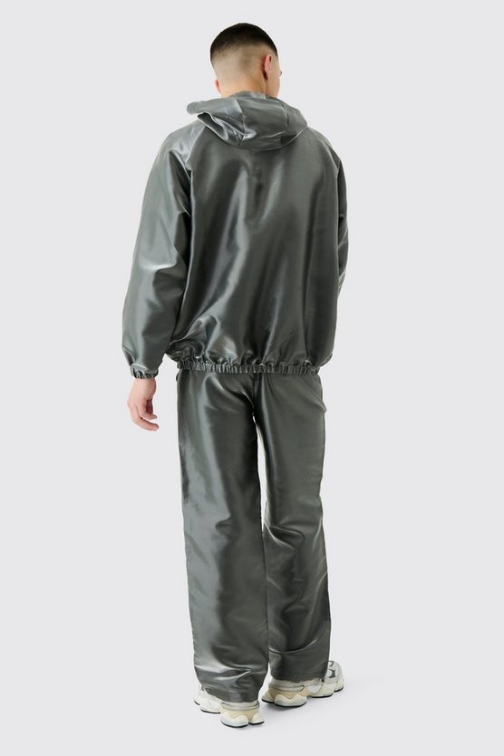 Metallic Nylon Cargohose