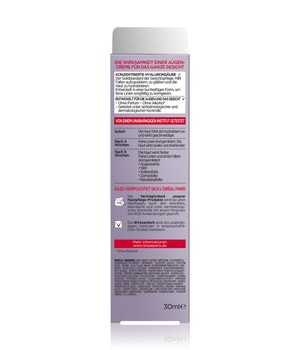 L'Oréal Paris Revitalift Filler Augencreme für das Gesicht mit Hyaluronsäure Augencreme-30 ml