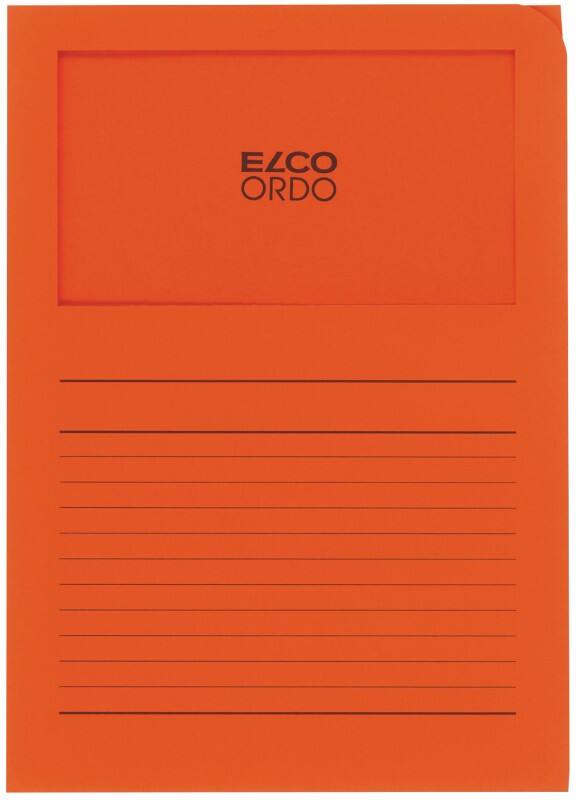 Elco Ordnungsmappe DIN A4 Orange Papier  10 Stück