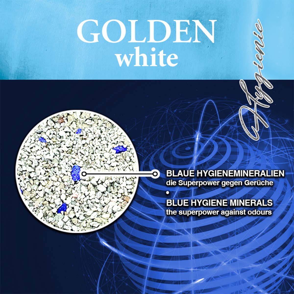 Golden White Hygienic Katzenstreu mit Lavendelduft
