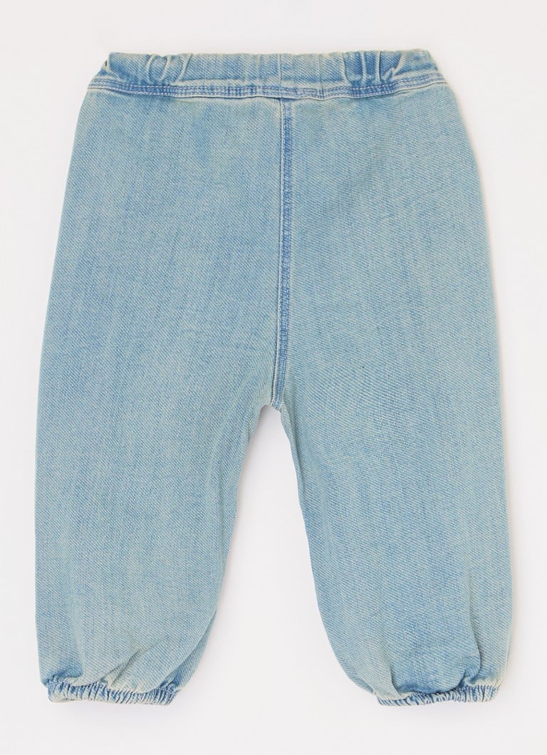 Pantaloni slim fit din bumbac organic Lil'Atelier pentru bebeluși