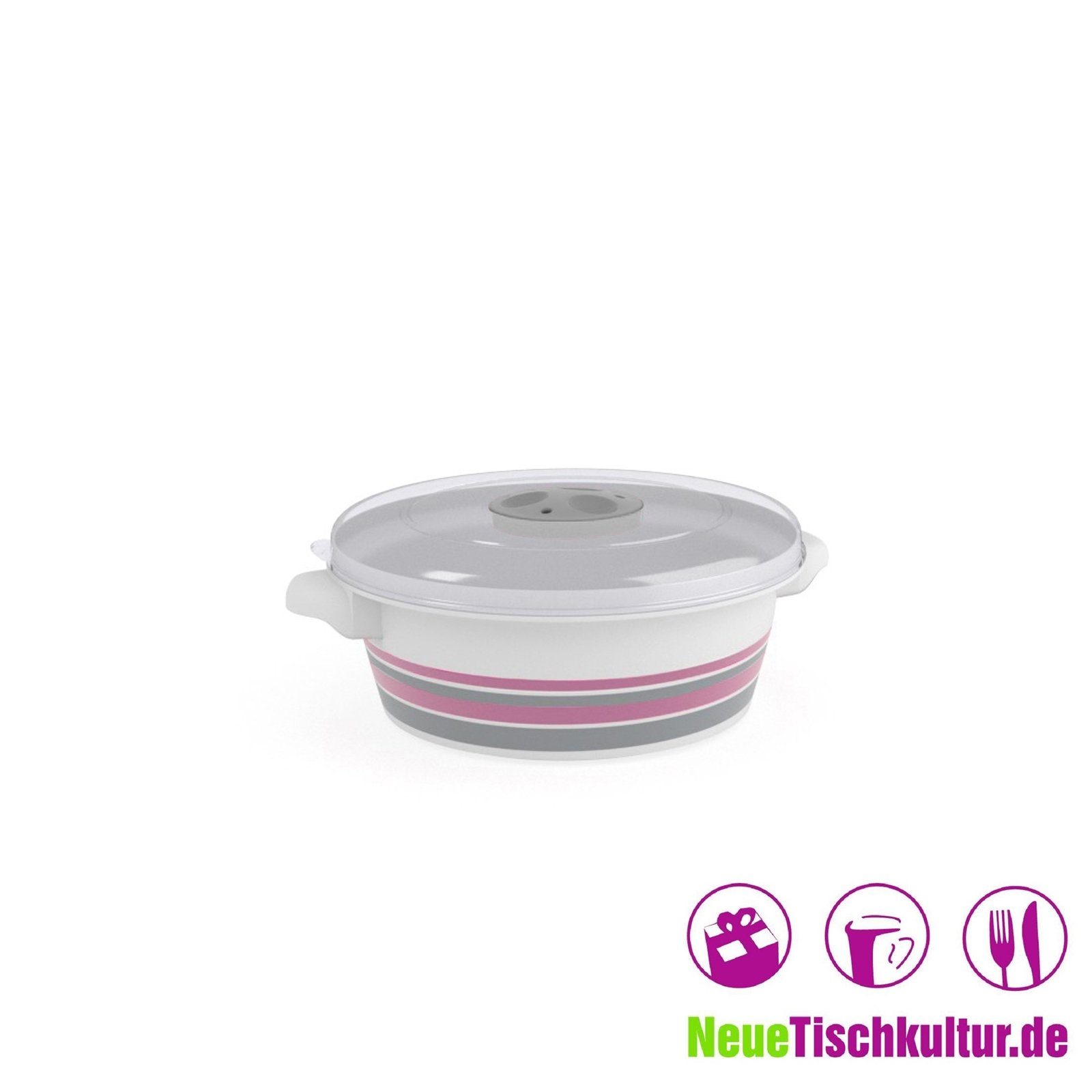 Neuetischkultur Mikrowellenbehälter Mikrowellendose 2er 2 L, Kunststoff, (2-tlg)