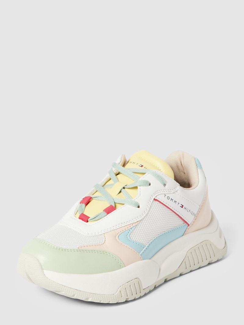 Sneaker mit Label-Details Modell 'DAPHNE' in weiß