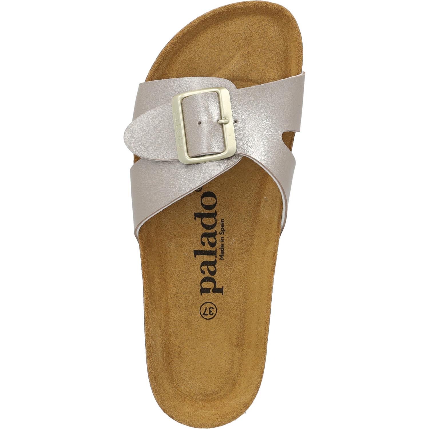 Palado Tinos Metallic, Pantoletten, Damen, grau beige metallic