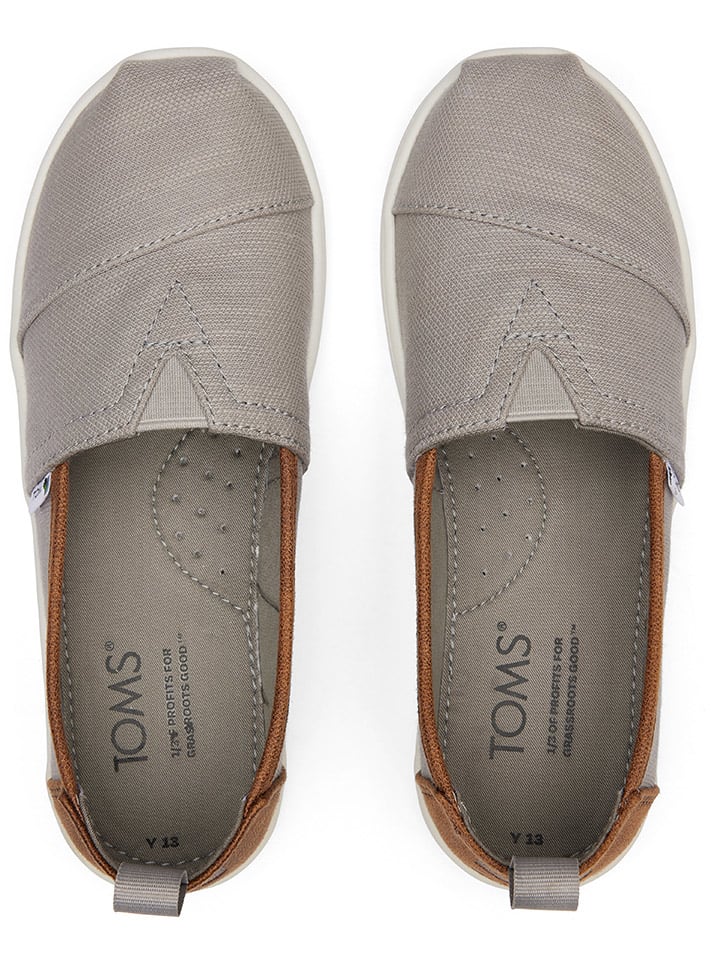 TOMS Slipper in Grau/ Braun günstig kaufen