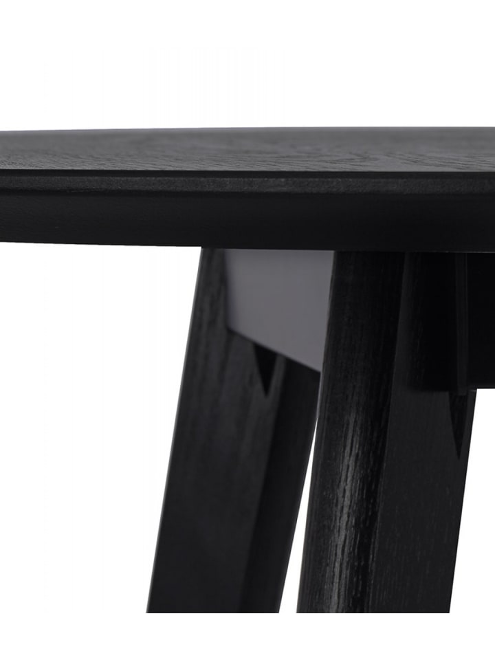 KADIMA DESIGN Esstisch Rund Schwarz 90x90x75 cm | Modernes Design in Schwarz günstig kaufen onesize