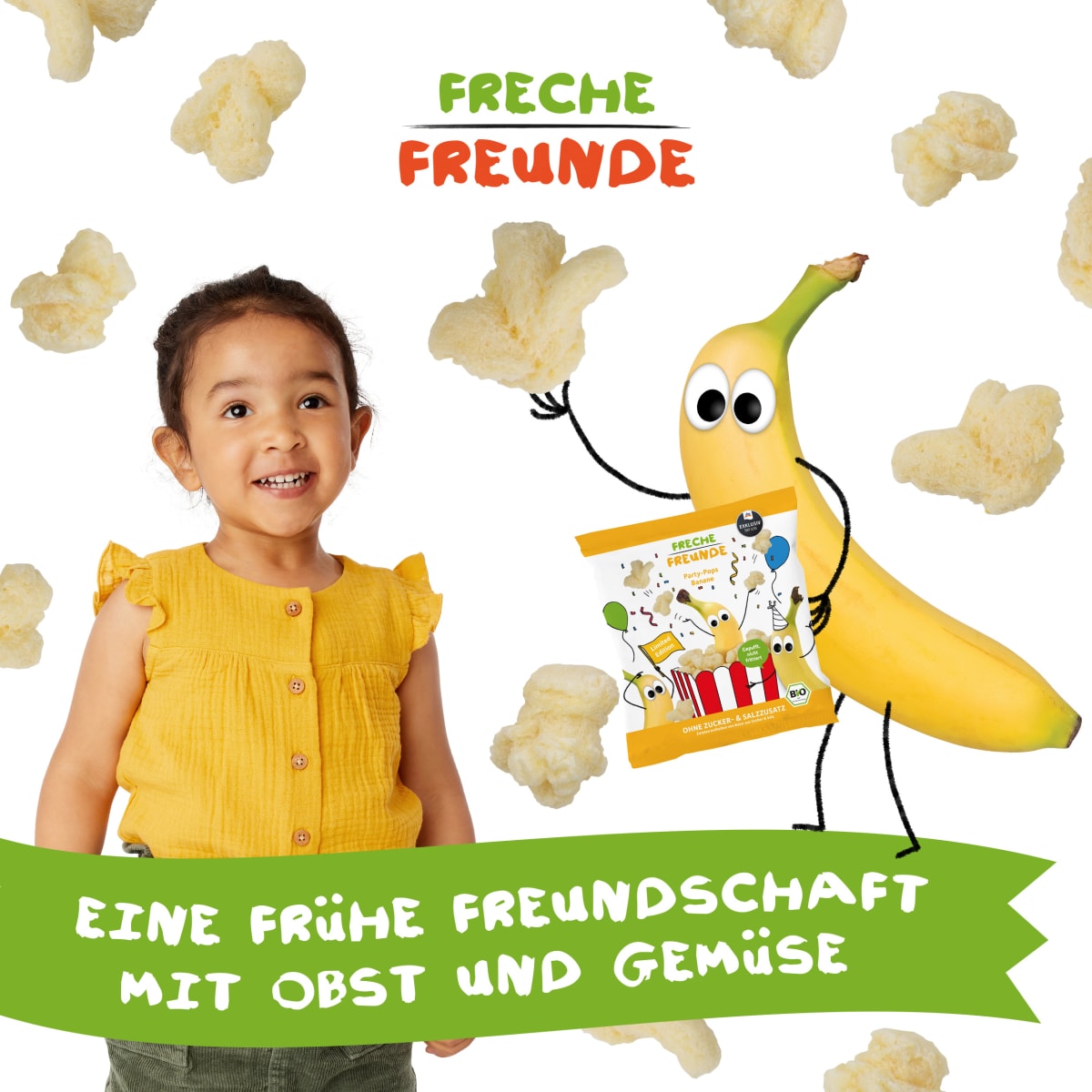 Kindersnack Party Pops Banane, ab 1 Jahr, 15 g