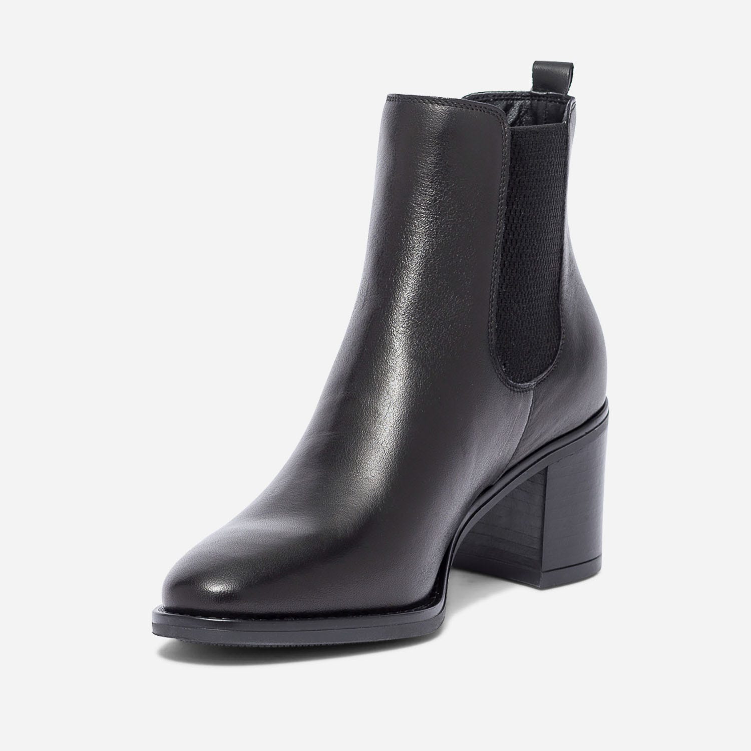 Chelsea boots noir en cuir éco-conçu
