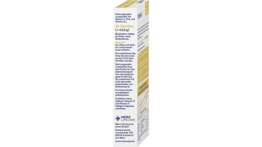 tetesept Vitamin C 1000 + Zink + D3 40 Stück