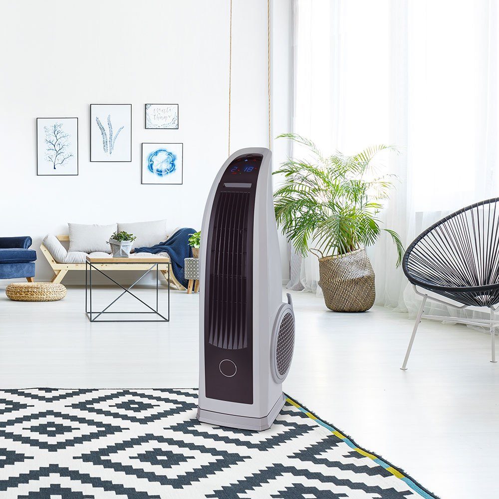 etc-shop Turmventilator, Stand Ventilator Säule Tower 120 W Fernbedienung 4 Stufen Lüfter