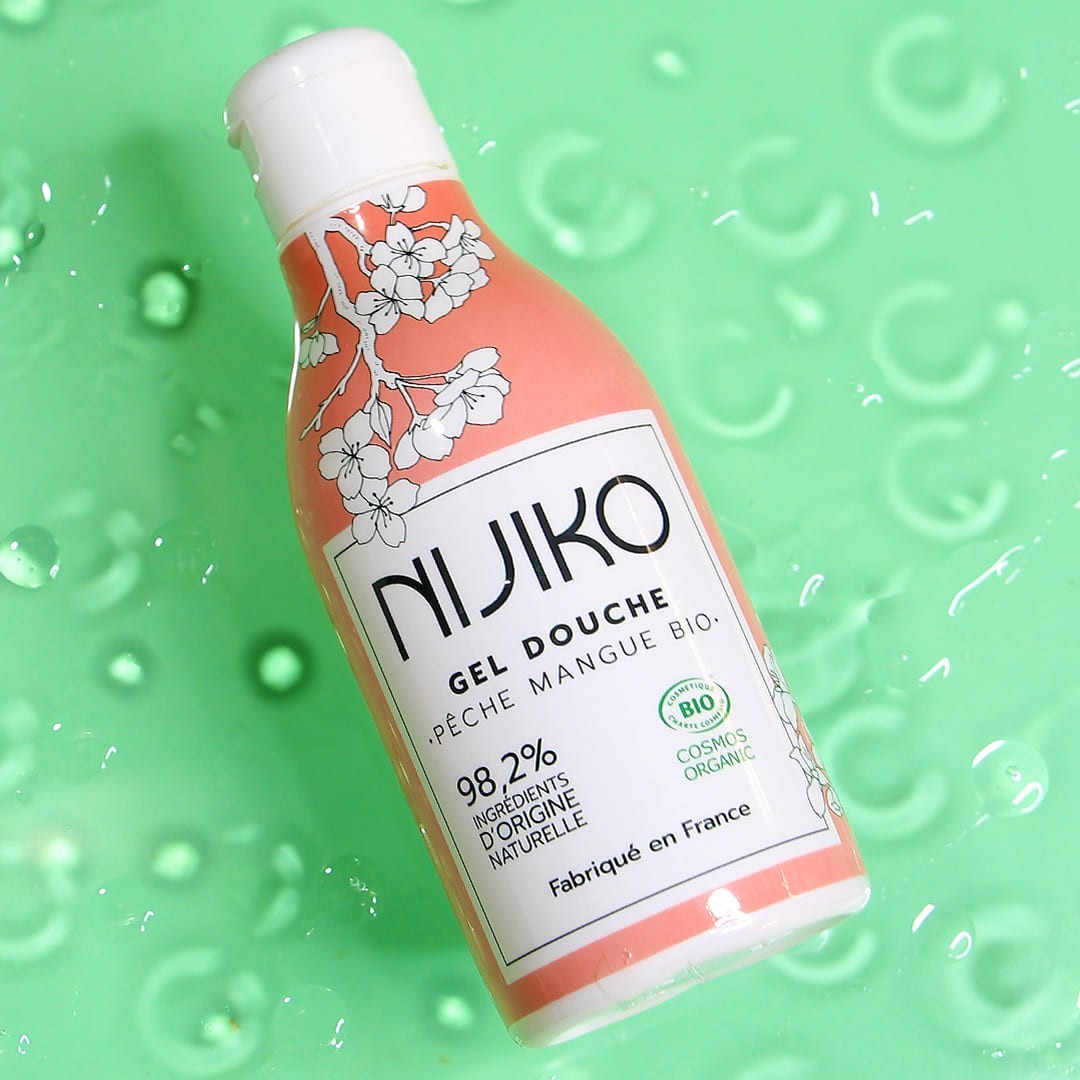 NIJIKO økologisk fersken- og mangodusjsåpe