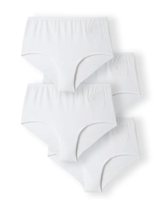Lot de 4 culottes maxi broderie fantaisie